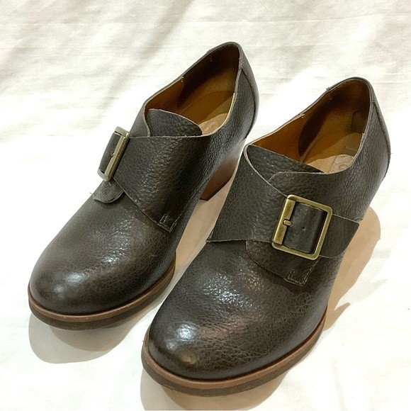 KorkEase Shoes Kork Ease Little Monk Brown Leather Strap Buckle